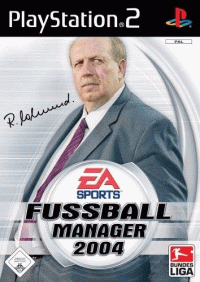 Football Manager 2004 PAL Playstation 2 PAL box art
